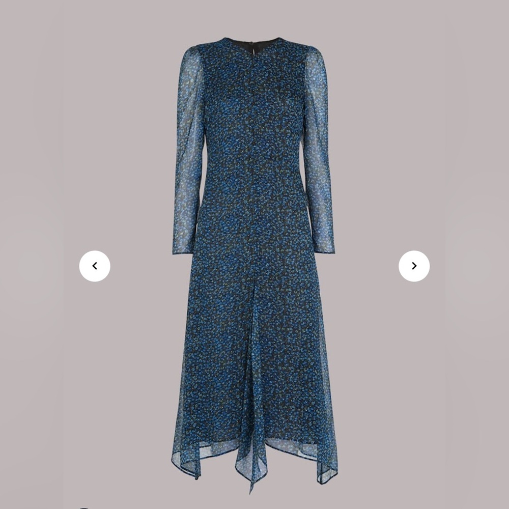 Whistles Blue Midi Dress